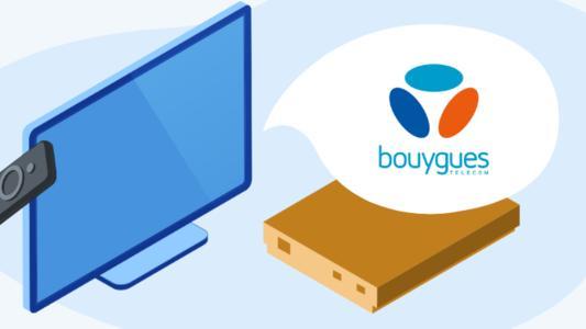 décodeur logo bouygues tv et télécommande