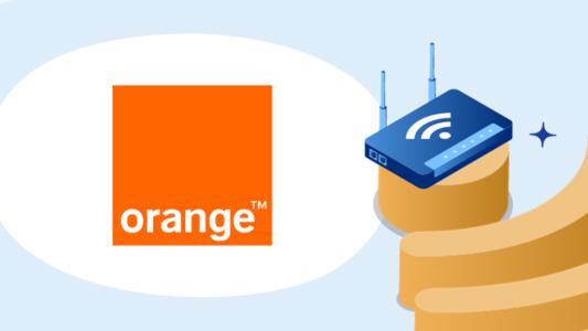 box symbole wifi logo orange